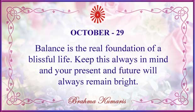 October 29 Thought For The Day October 29