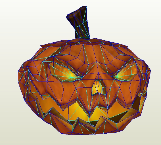 Pumpkin Papercraft Template