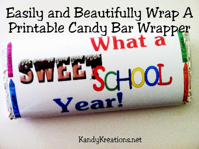 Be remembered as an amazing gift giver by easily and beautifully wrapping a printable candy bar wrapper for your friends and family.  They'll love when you say thank you, happy birthday, or good job with a chocolate candy bar.