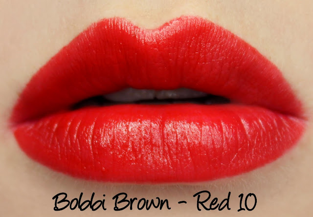Bobbi Brown Red Lipstick Swatches & Review