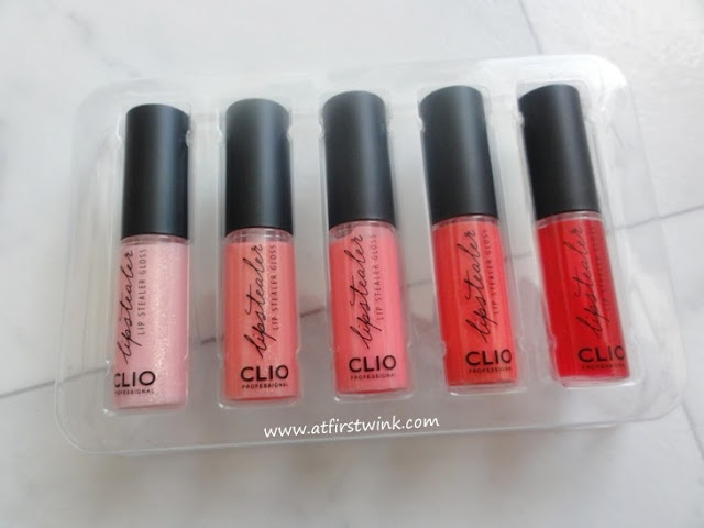 the mini lipglosses in the Clio lip stealer gloss set