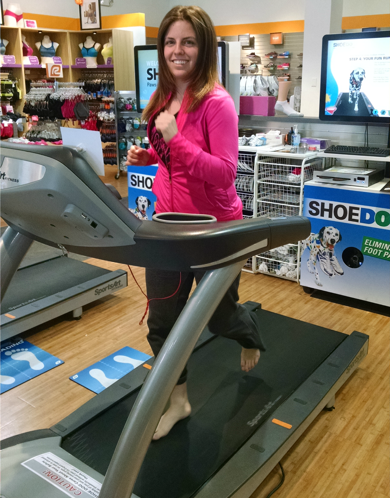 running shoe fitting store