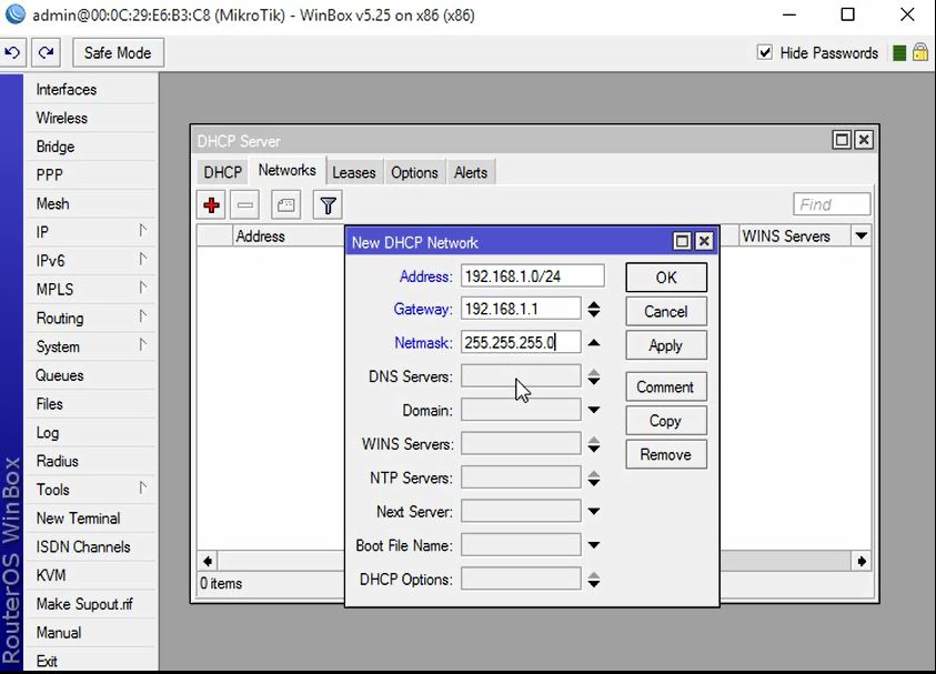 Dhcp setting. Dhcp setting