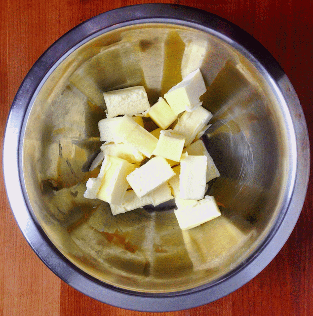 Cold Cubed Butter for Pate Brisee Cold Cubed Butter for Pate Brisee