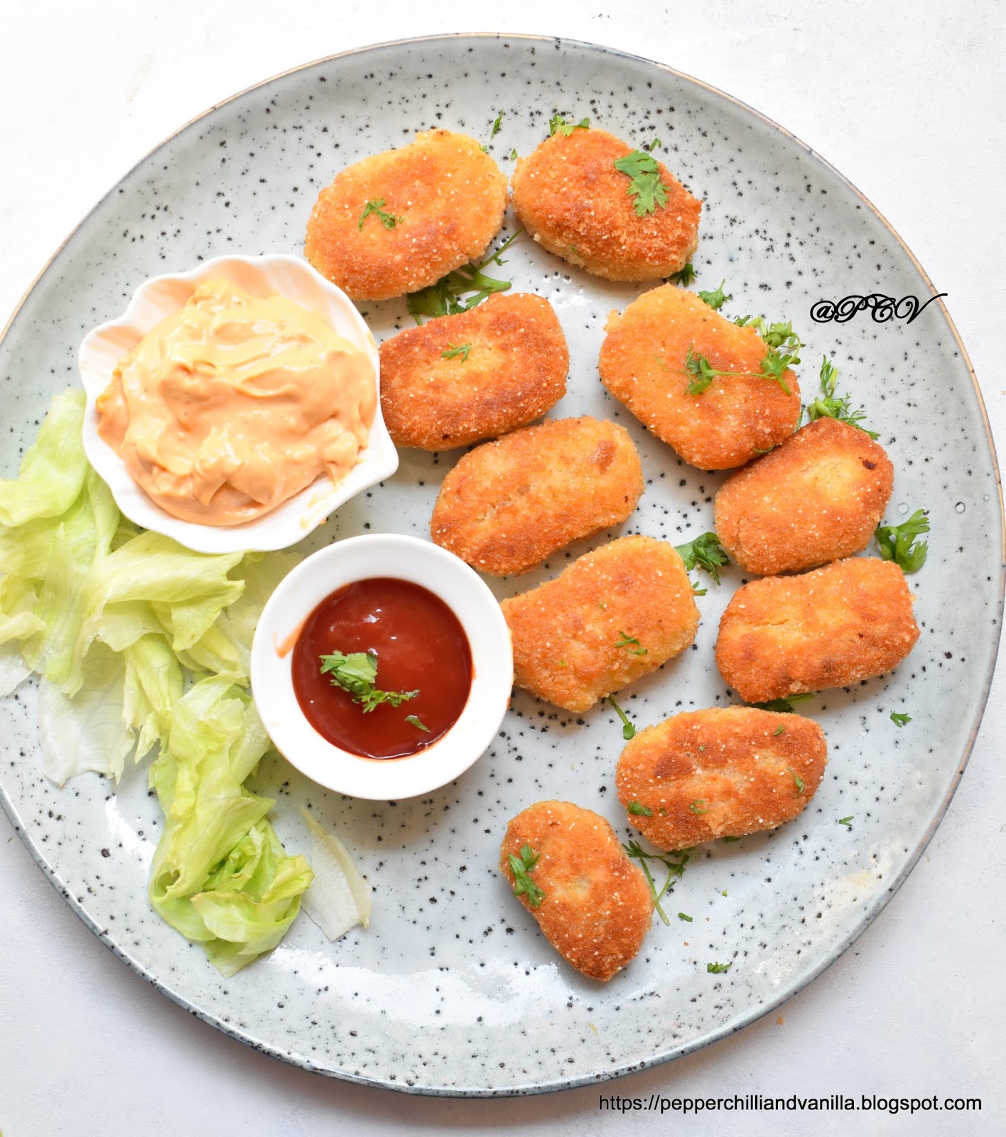Chicken Cheese Nuggets /Homemade Chicken Cheese Nuggets Recipe Pepper