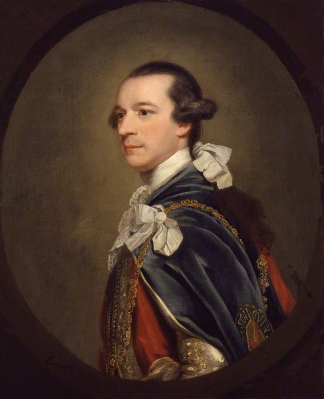 Charles Watson-Wentworth,2nd Marquess  of Rockingham after Sir Joshua Reynolds,  oil on canvas, feigned oval (c1768)  © NPG 406 (1)