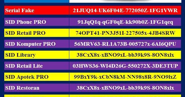 Keygen sid retail pro sp500