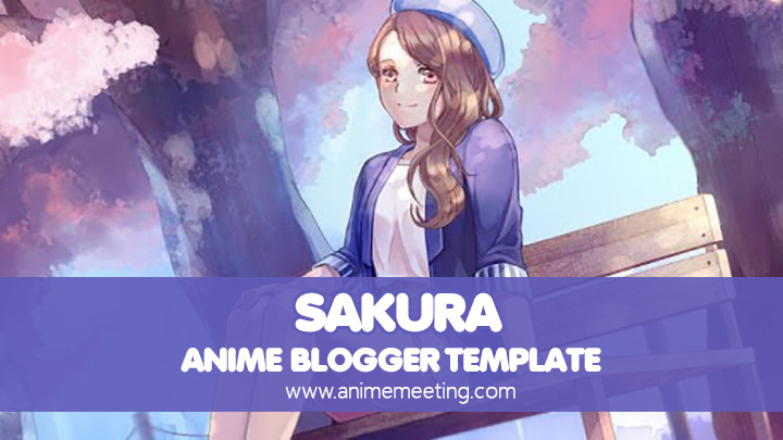 anime blogger template Sakura