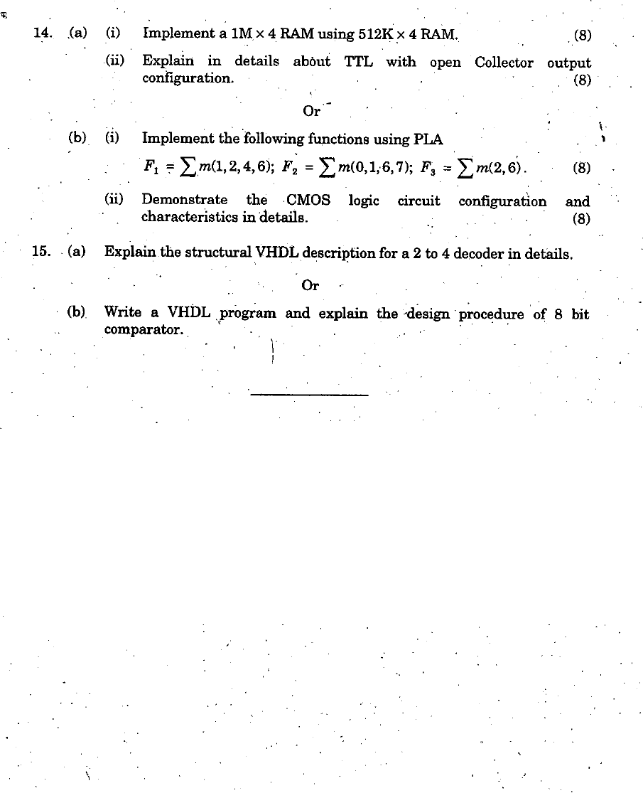 EE2255 Digital Logic Circuits Nov Dec 2013 Question Paper University Question Papers