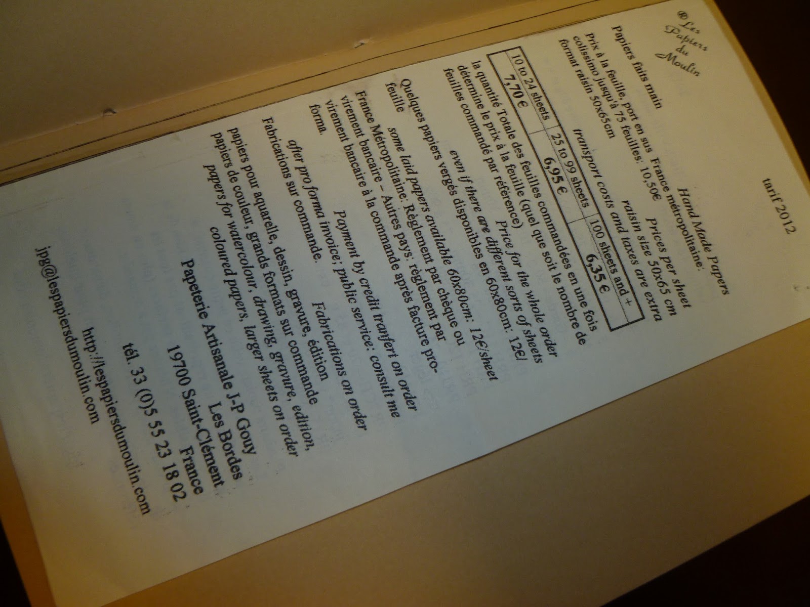 Exemple de CV relieur-doreur