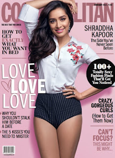 Shraddha Kapoor in Lovely Black Jumpsuit for Cosmopolitan India magazine February 2017 issue