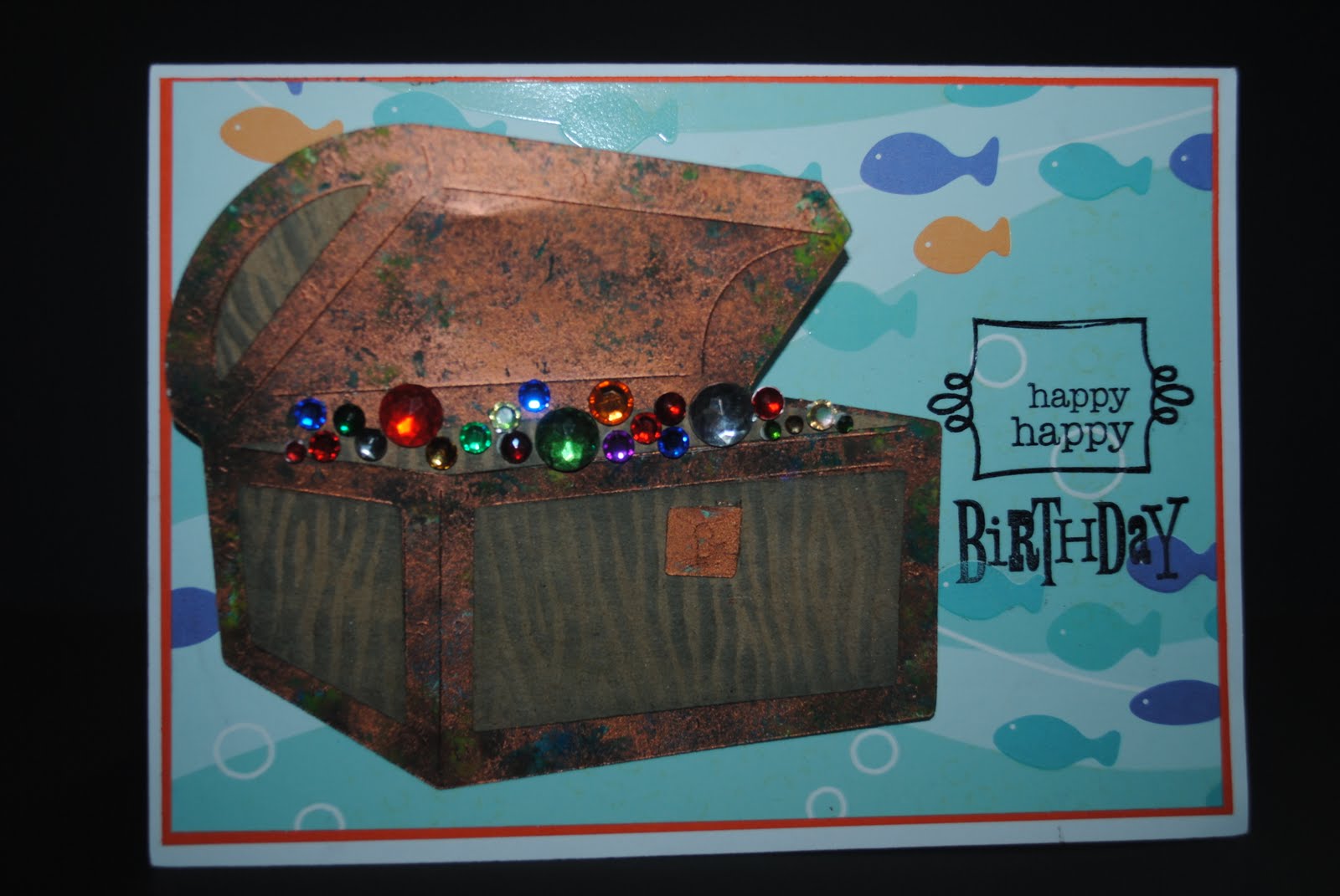cricutology Treasure chest bday cardpart 1