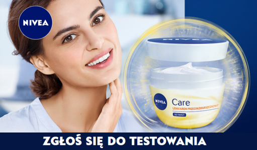 Przetestuj NIVEA Care Lekki Krem Przeciwzmarszczkowy Konkurs