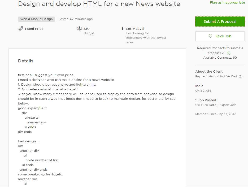 Graphic Design Cover Letter Upwork July 2021