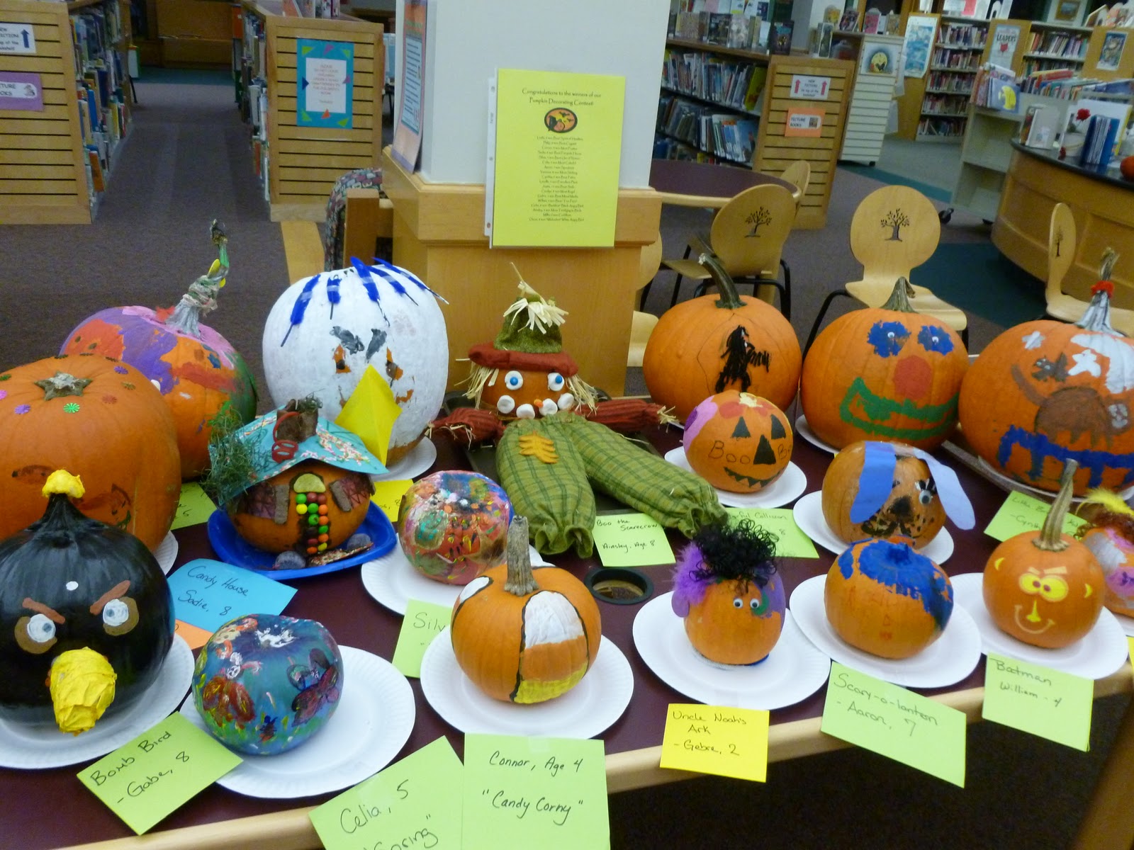 Hamilton-Wenham Public Library Children's Room: Pumpkin Decorating ...
