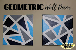 geometric wall tape painters easy using decor painting triangle canvas bedroom paintings simple craft crafts diy painter bee boy nursery