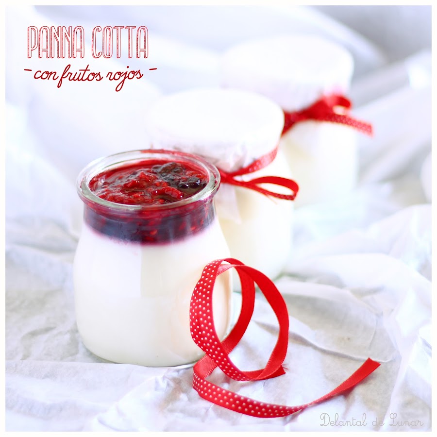 Foto: Panna Cotta con frutos rojos.