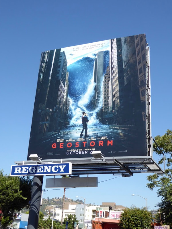 Geostorm film billboard Geostorm film billboard