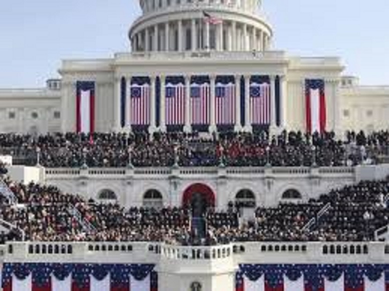 The flags at the presidential election ~