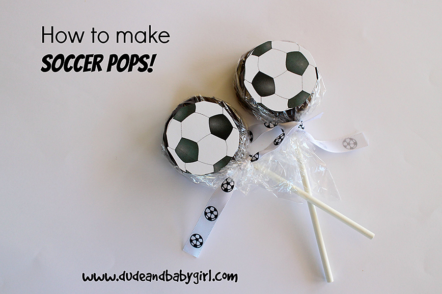 Dude & Baby Girl Homemade Soccer Pops