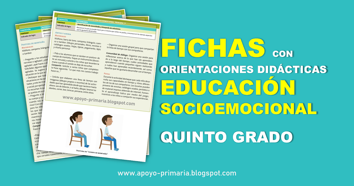 Fichas con orientaciones didácticas para trabajar la Educación