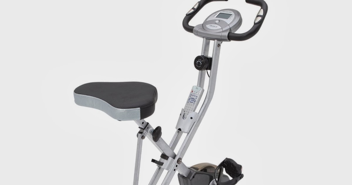 Heavy Duty Exerpeutic Folding Exercise Bike Stationary Bicycle