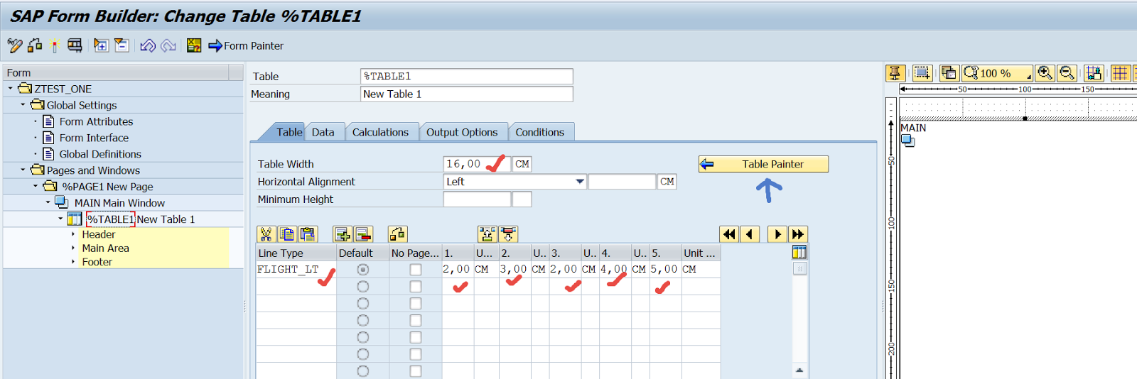 TECHSAP 9. Smartform Designing a table in smartform