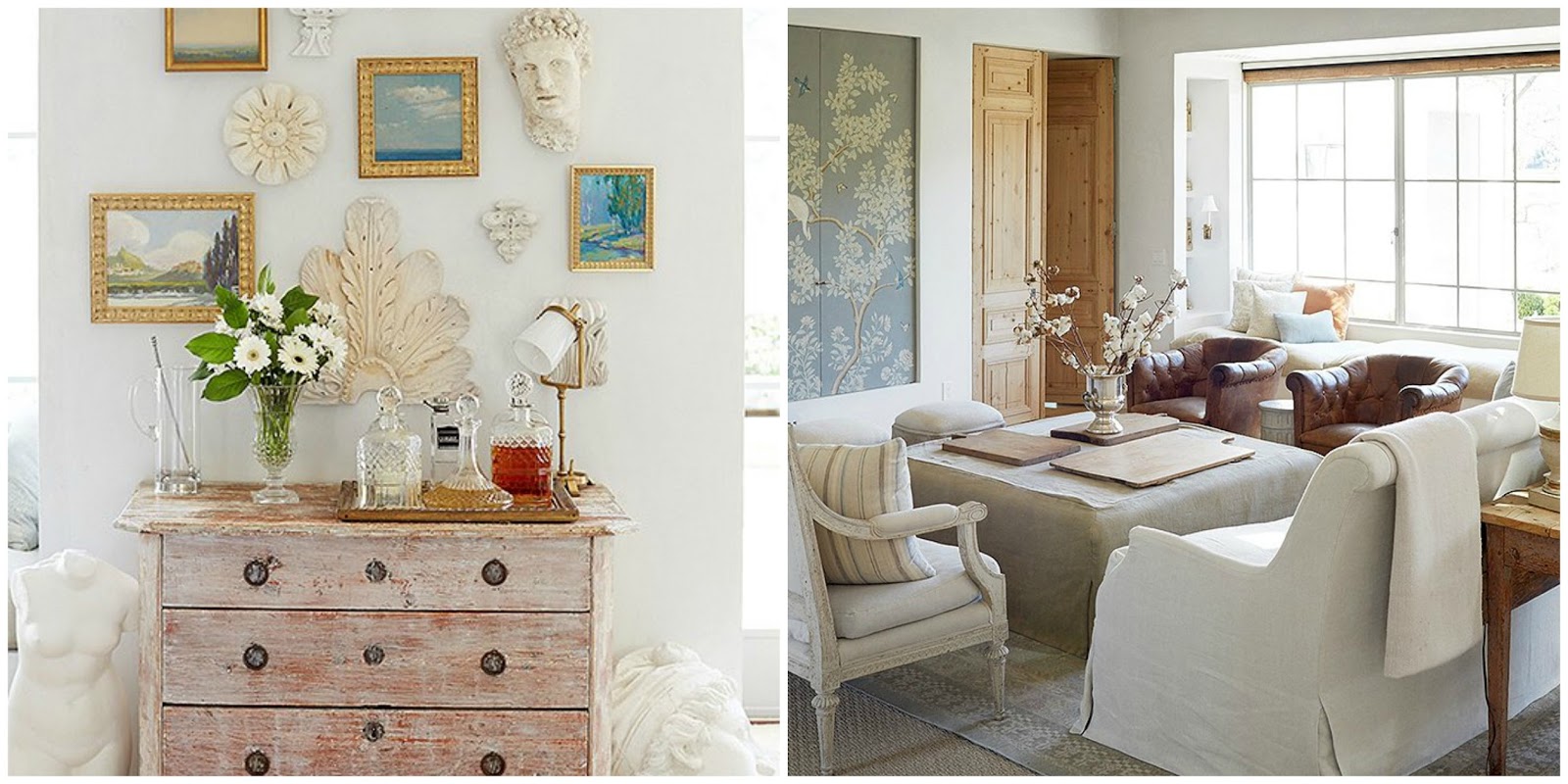 Swedish antiques in modern farmhouse interiors of Patina Farm