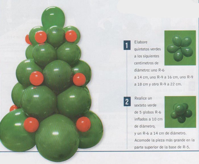 árbol de globos