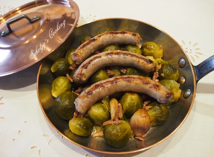Choux de Bruxelles & Saucisse Grillée
