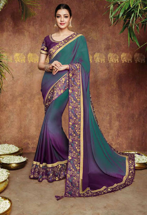 Kajal Aggarwal in Saree photos