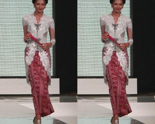 kebaya modern rok pake songket