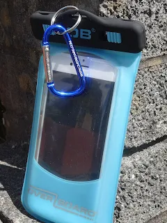 waterproof blue phone holder 