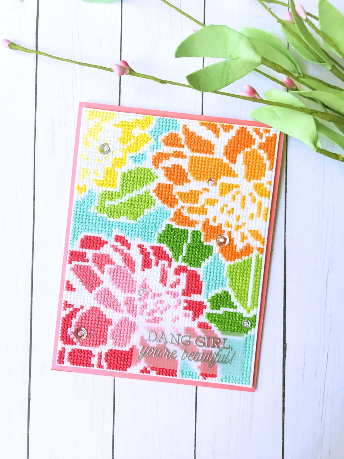 Using Dies as Stencils for Stitching Templates Altenew's Layered