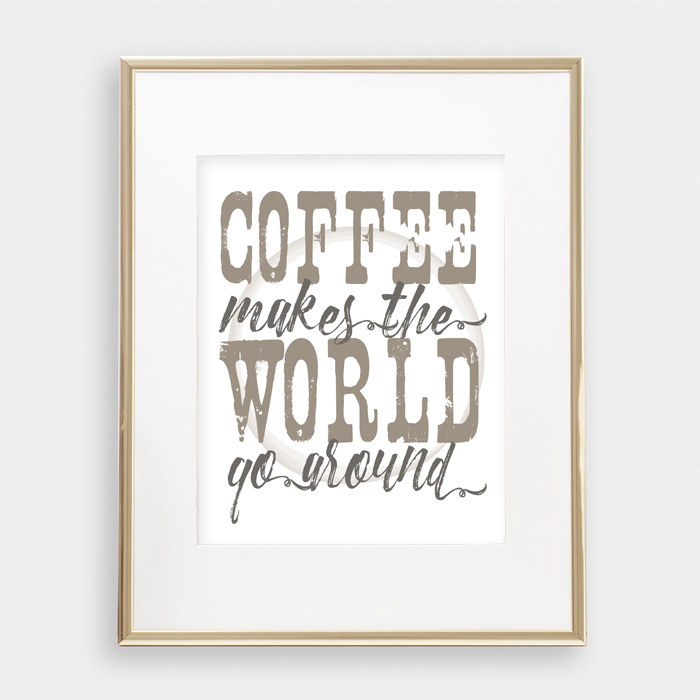 Six Coffee Printables | Six printables all about everyone's favorite beverage: COFFEE! 8x10 prints perfect for any decor. 