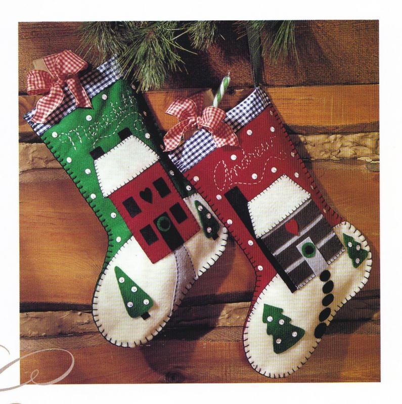 ***Ideas de Manualidades***: Patron Bota Navideña