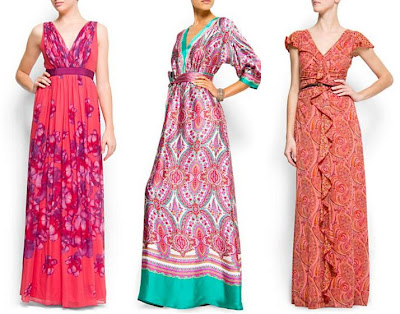 vestidos largos e informales de mango 2012