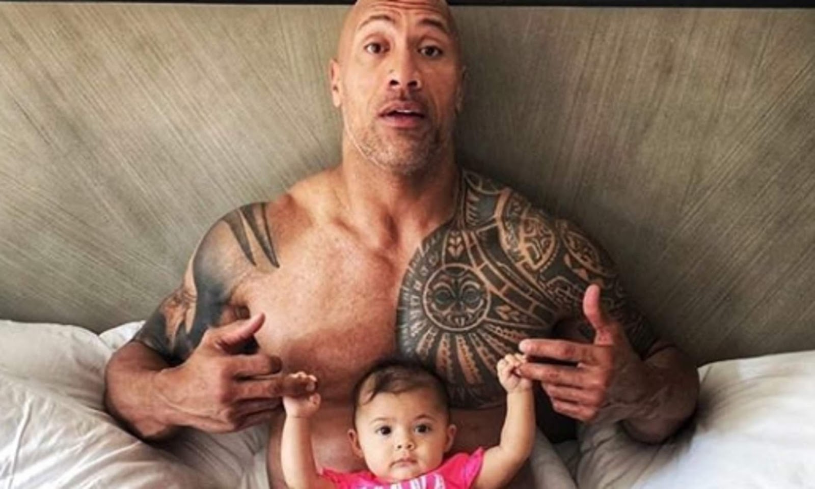Welcome To Ladun Liadi's Blog: Dwayne Johnson Wishes His Daughter Happy First Birthday With ...