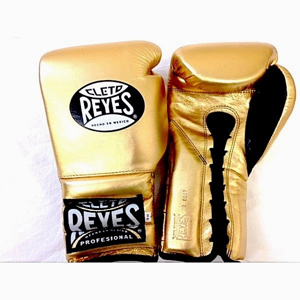 Geezers Boxing Cleto Reyes Lace Spar Boxing Gloves Gold