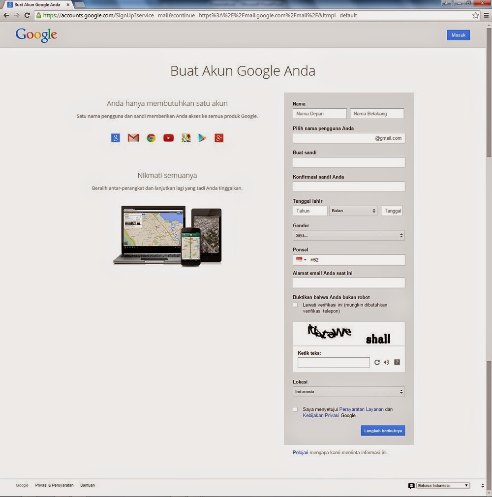 Cara Membuat Akun Gmail | ehnanda