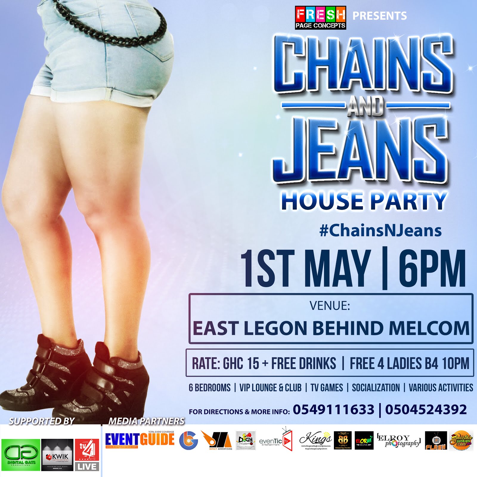 ChainsNJeans; The Biggest House Party Hitting Accra On !st May