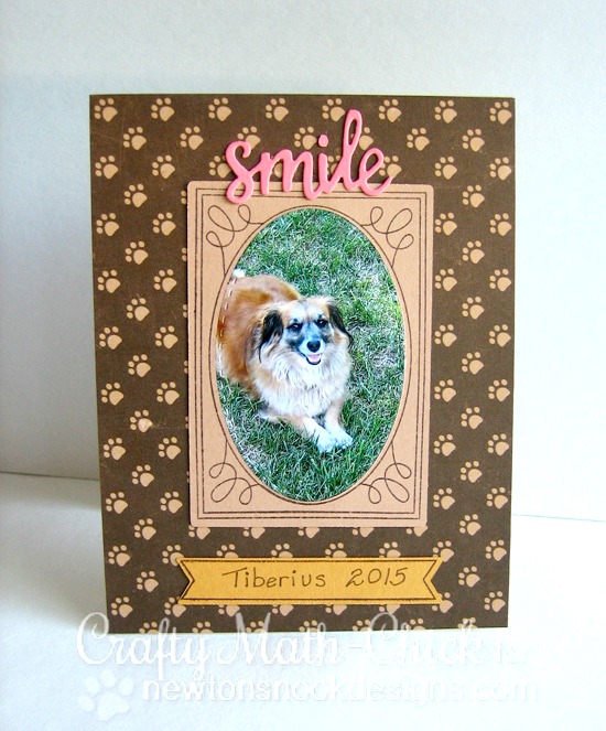 Smile Pet Card by Crafty Math-Chick | Garden Starter Stamp Set & Garden Window Die | Newton's Nook Designs #newtonsnook