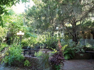 An inside image Gaine's Ridge Dinner Club, Camden, Alabama with lots of greenery