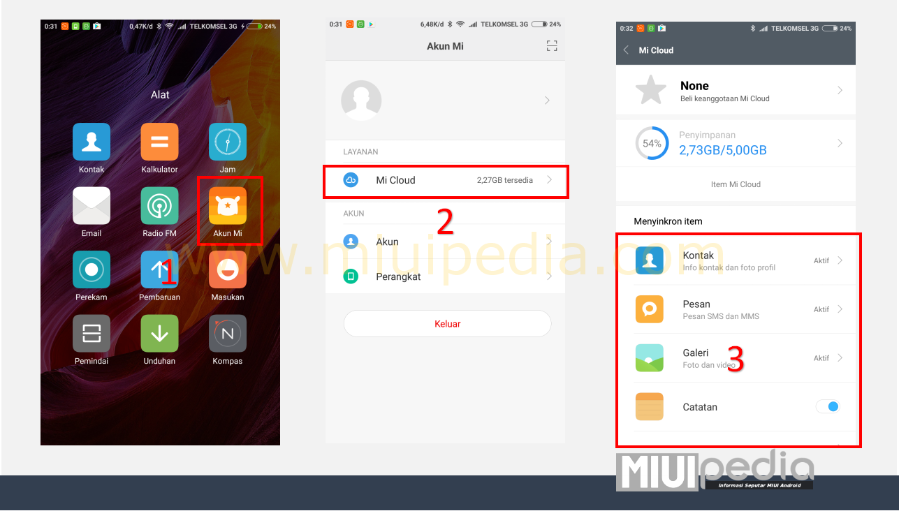 Backup Menggunakan Mi Clound Backup Menggunakan Mi Clound