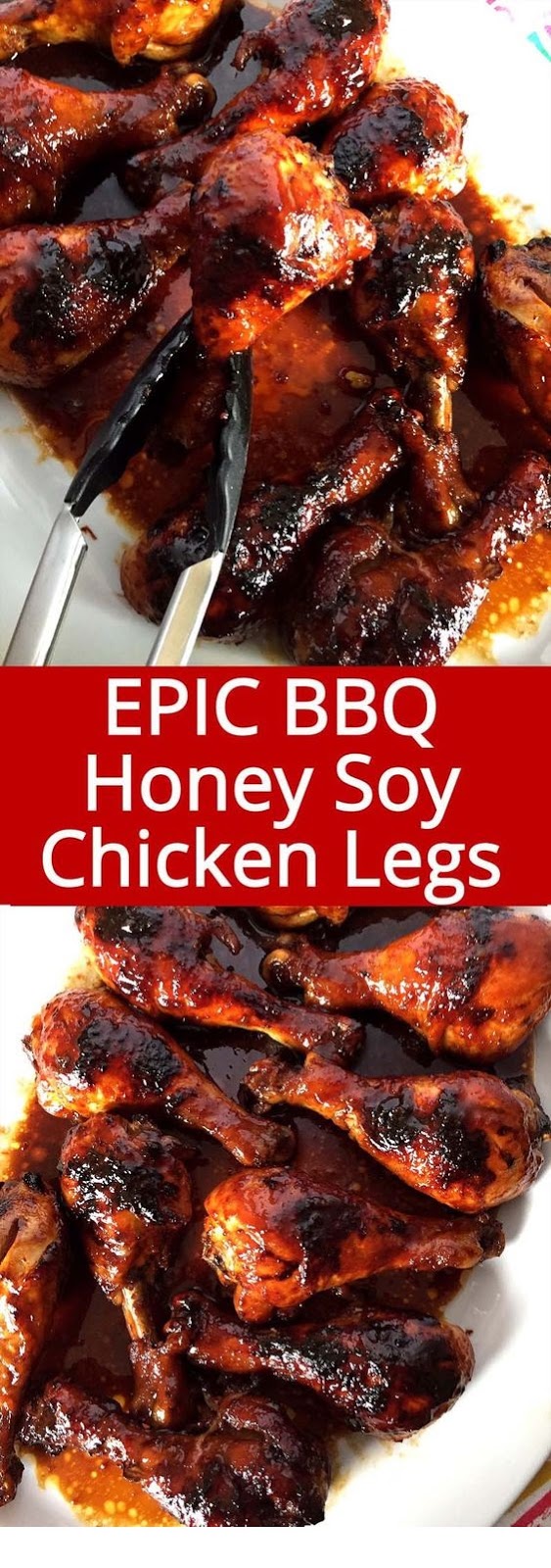 Honey Soy BBQ Baked Chicken Legs