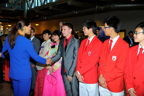 Crown Princess Victoria attended  the presentation of  Stockholm Junior Water Prize .