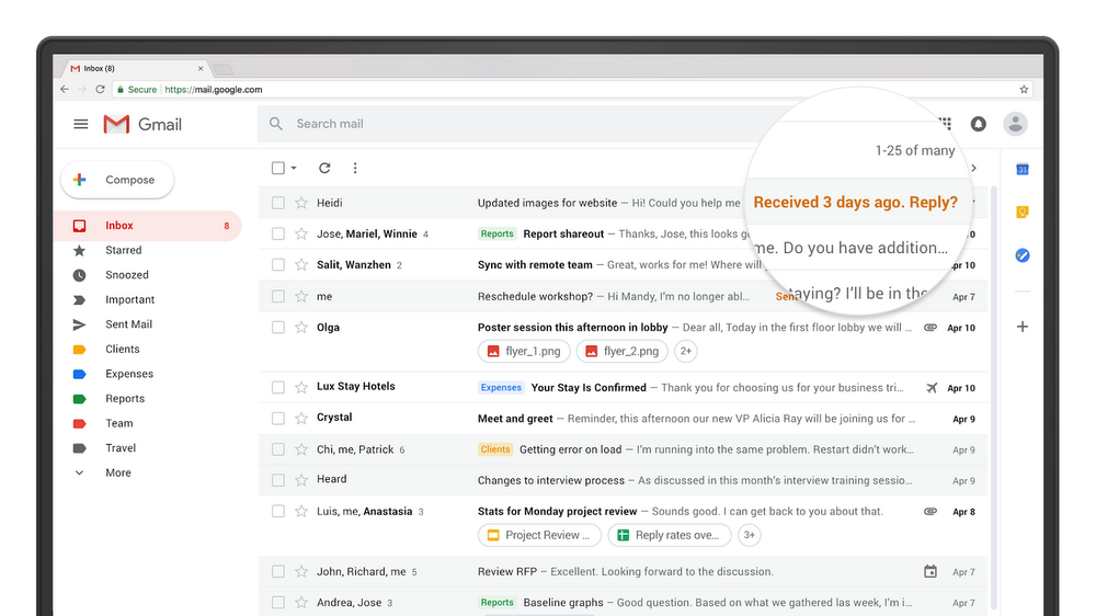 G Suite Updates Blog Gmail Will Now Remind You To Respond