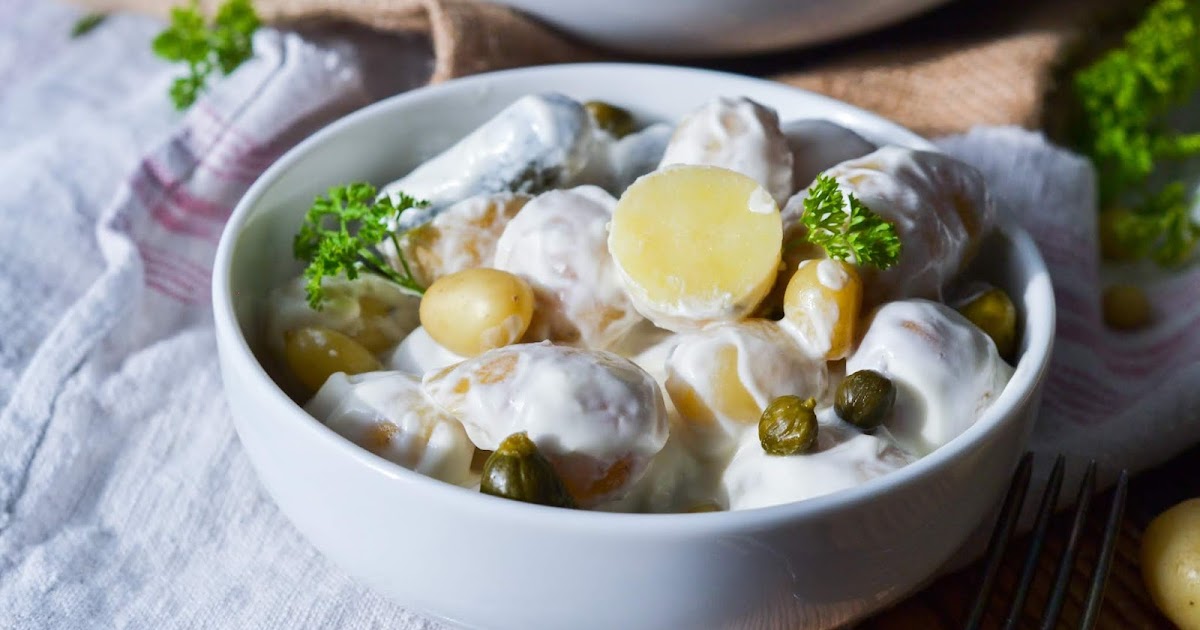 Christina macht was: Kartoffelsalat mit Kapern und Cornichons