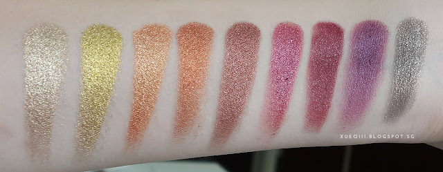 Colourpop Super Shock Shadows Review and Swatches Get Lucky, Telepathy, KathleenLights, Game Face, Boy Band, Drift, Porter, Hustle, Midnight