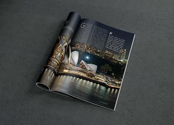 Download Gratis Mockup Majalah, Brosur, Buku, Cover - Photorealistic Magazine MockUp #2